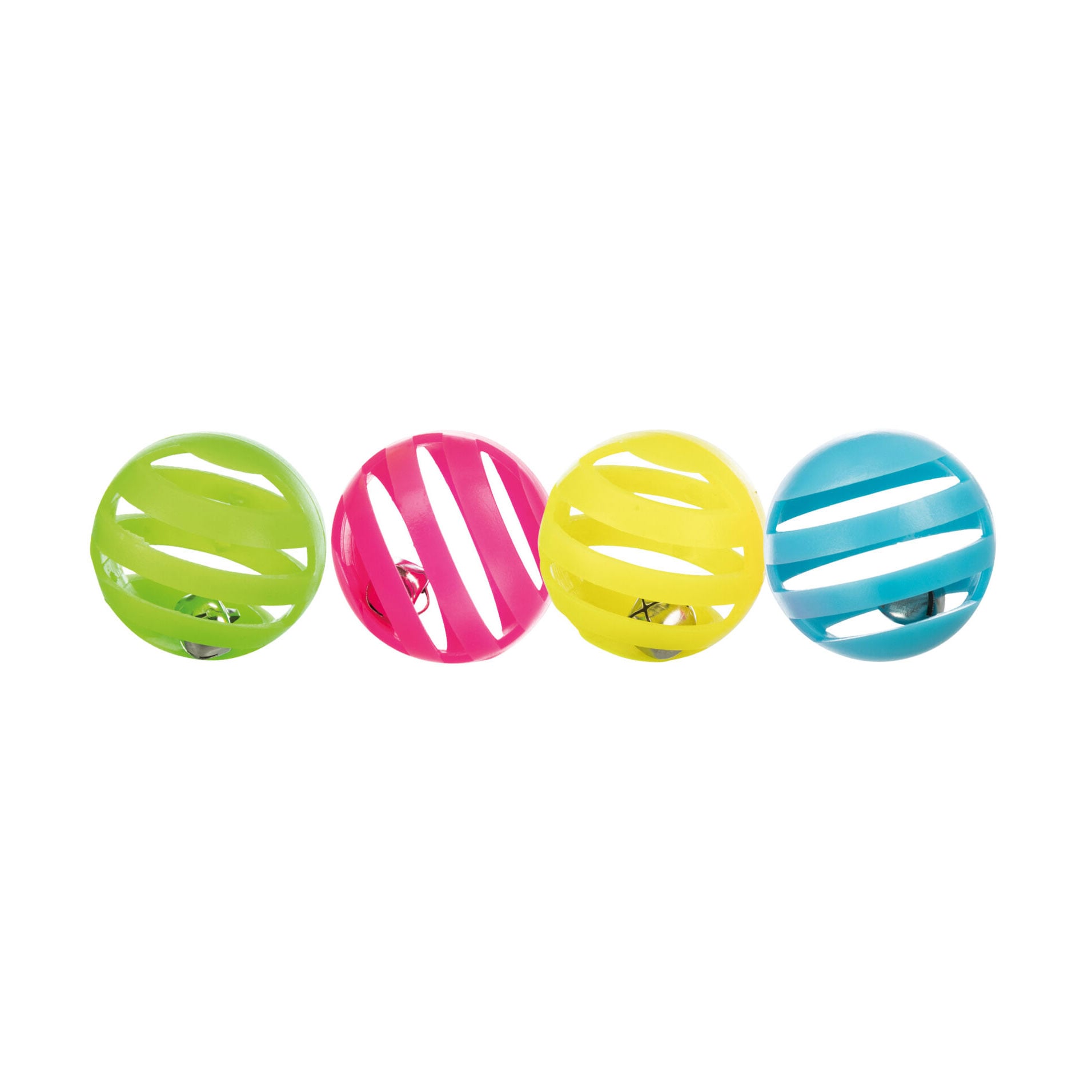 Іграшка для кішок Trixie Set Of Toy Balls з дзвіночком, 4 см, 4 шт (TX-4521)