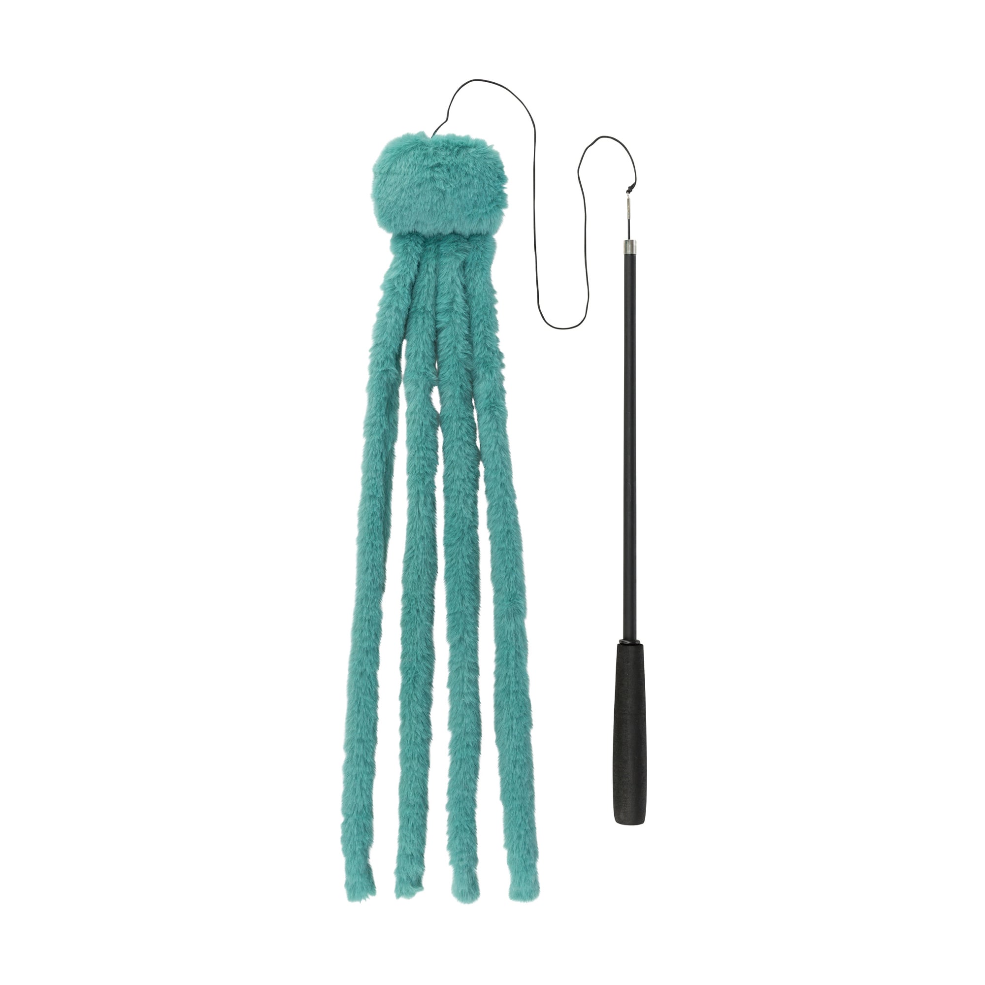 Іграшка для котів Trixie Вудочка з восьминогом, бірюзова, 42-106 см (45647)